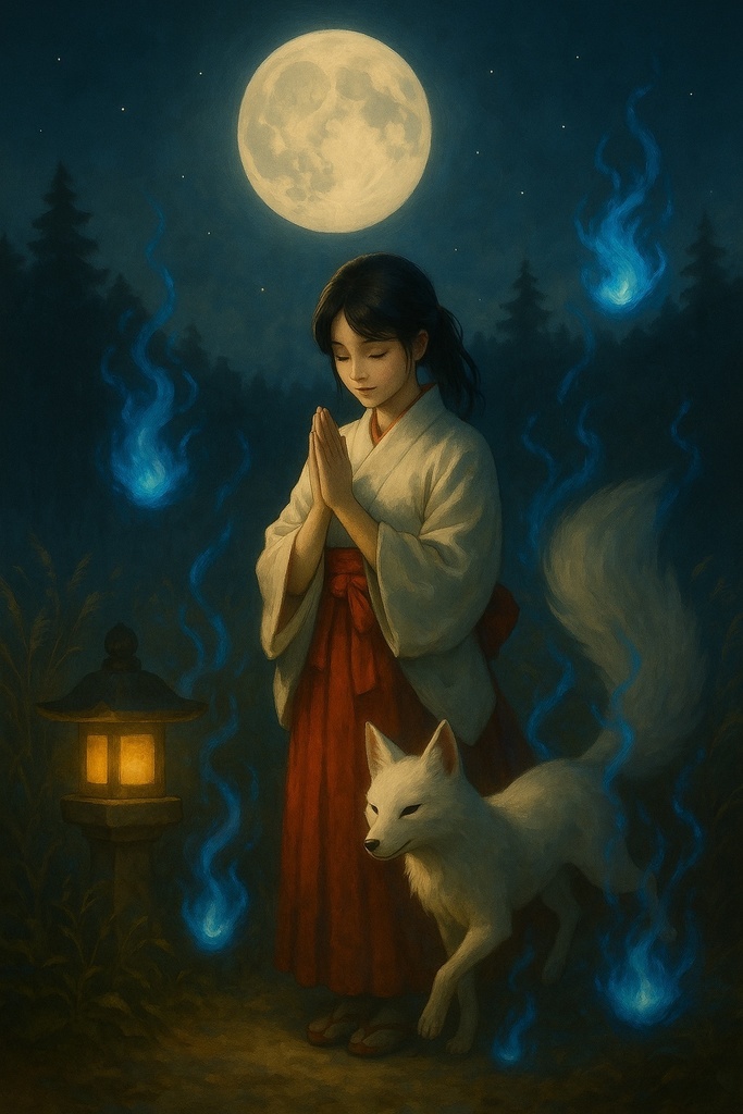 【スマホ壁紙】狐火の道 Vol.1(全6枚セット)