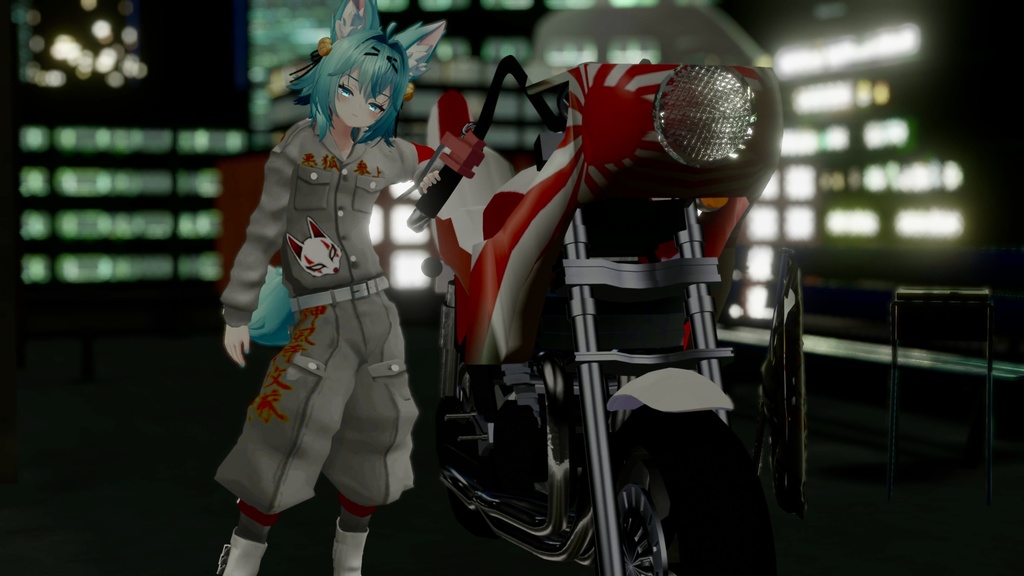 仏恥切理【バイク改造族車パーツキット】TORINOSUKE様製作アバター用バイクギミック互換有