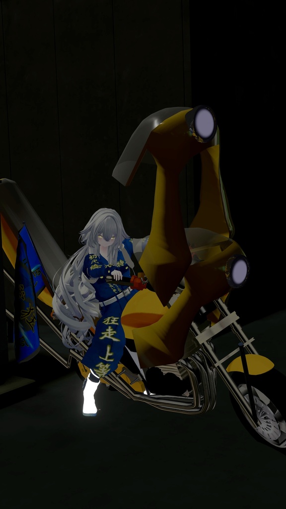 仏恥切理【バイク改造族車パーツキット】TORINOSUKE様製作アバター用バイクギミック互換有