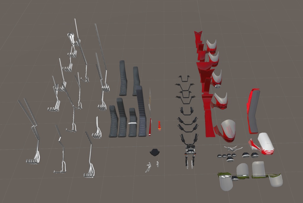 仏恥切理【バイク改造族車パーツキット】TORINOSUKE様製作アバター用バイクギミック互換有