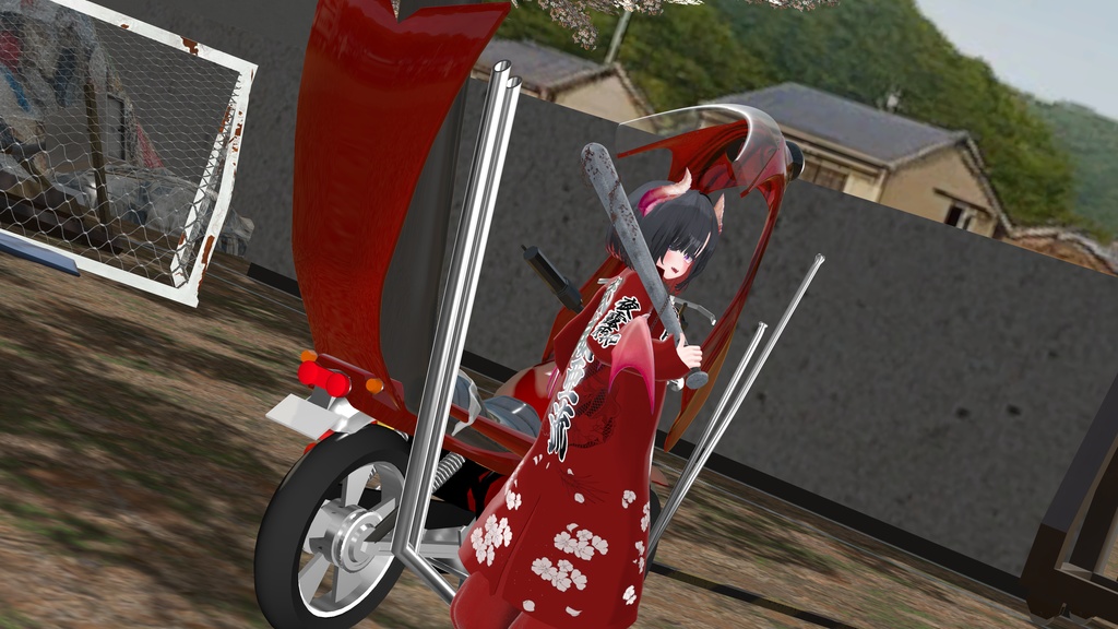 仏恥切理【バイク改造族車パーツキット】TORINOSUKE様製作アバター用バイクギミック互換有