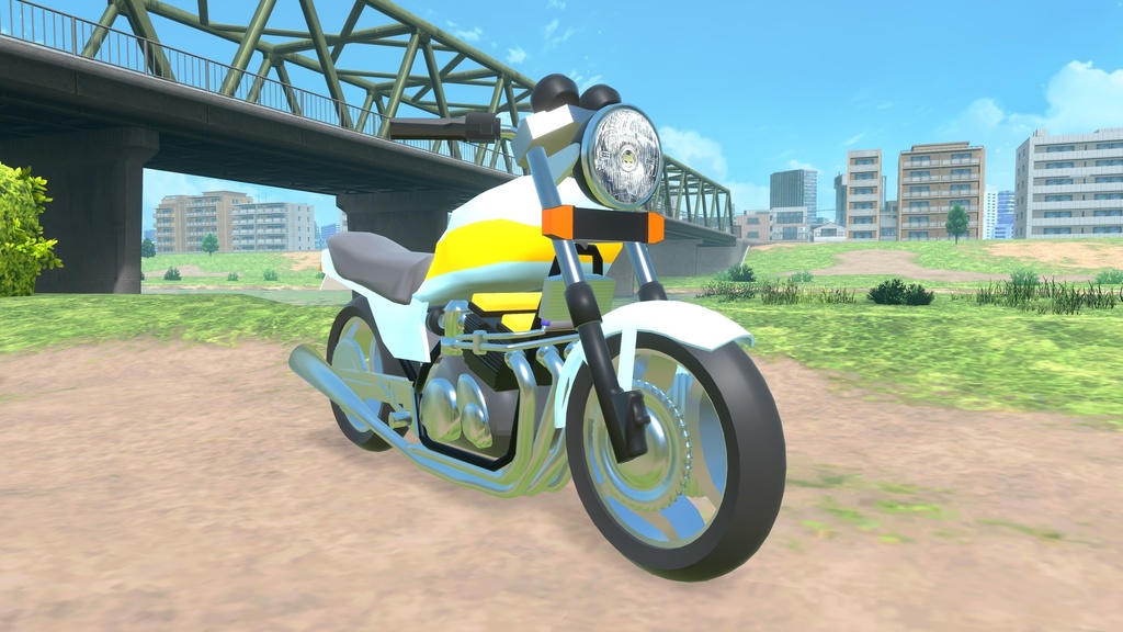 オリジナルバイク VRX400F【3Dモデル】