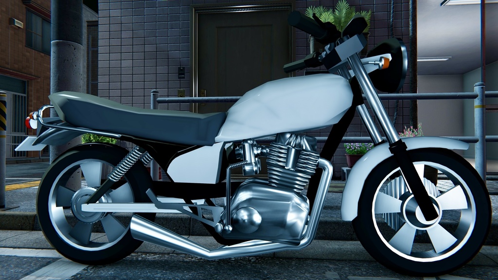 オリジナルバイク BB250TCROW【3Dモデル】