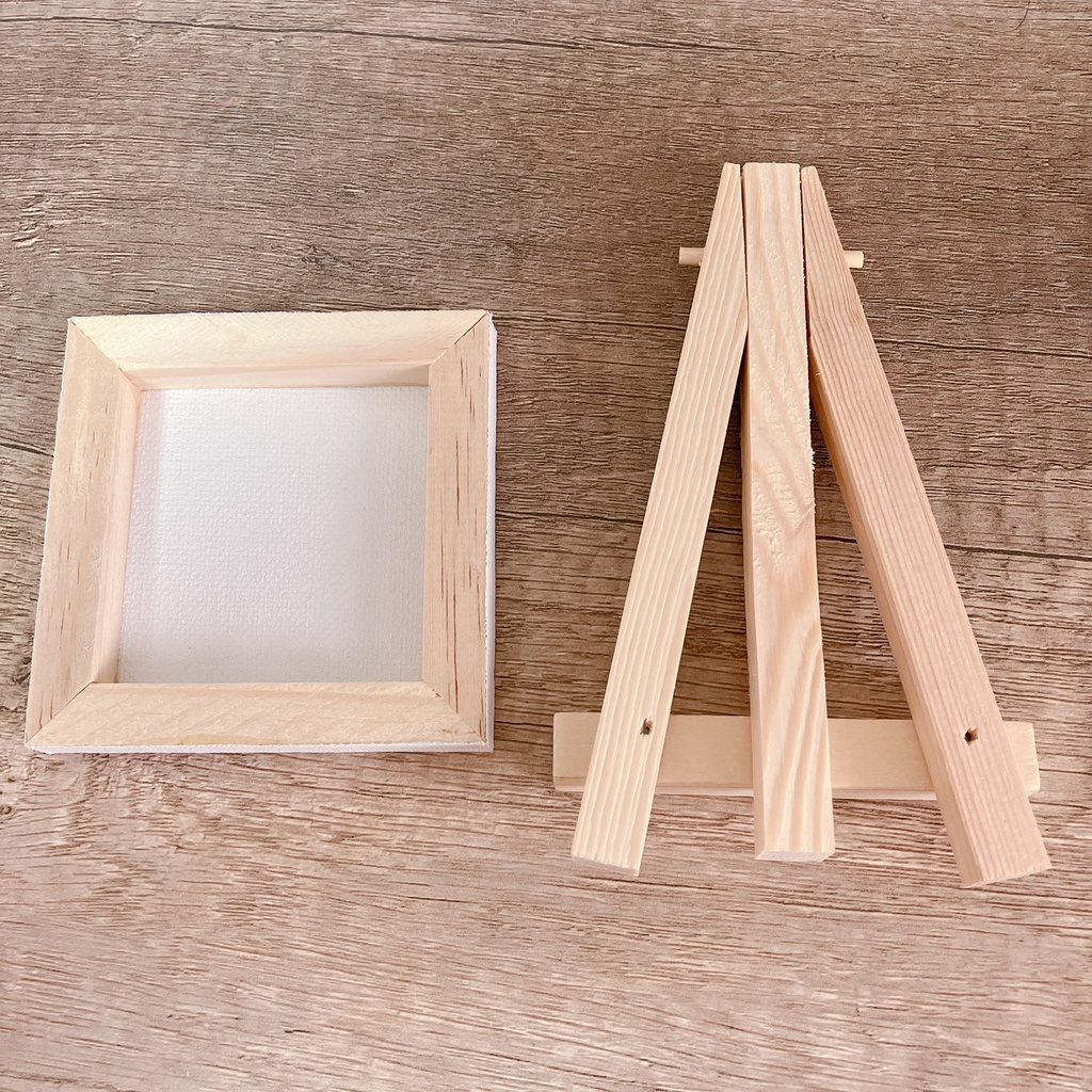 【同梱不可】イーゼル付きミニキャンバス(春)