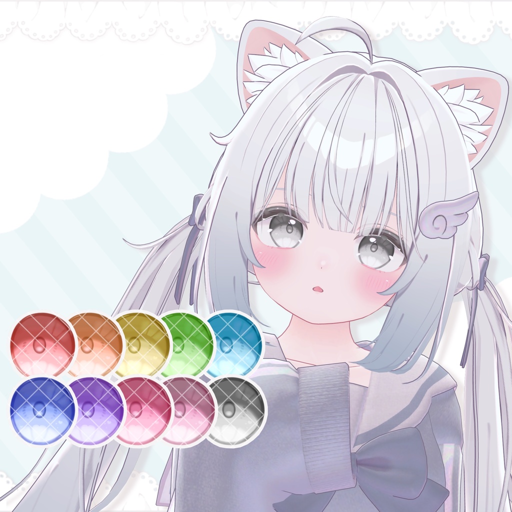 【Chiffon対応】Mochix2Eye&Makeup texture+Face animation