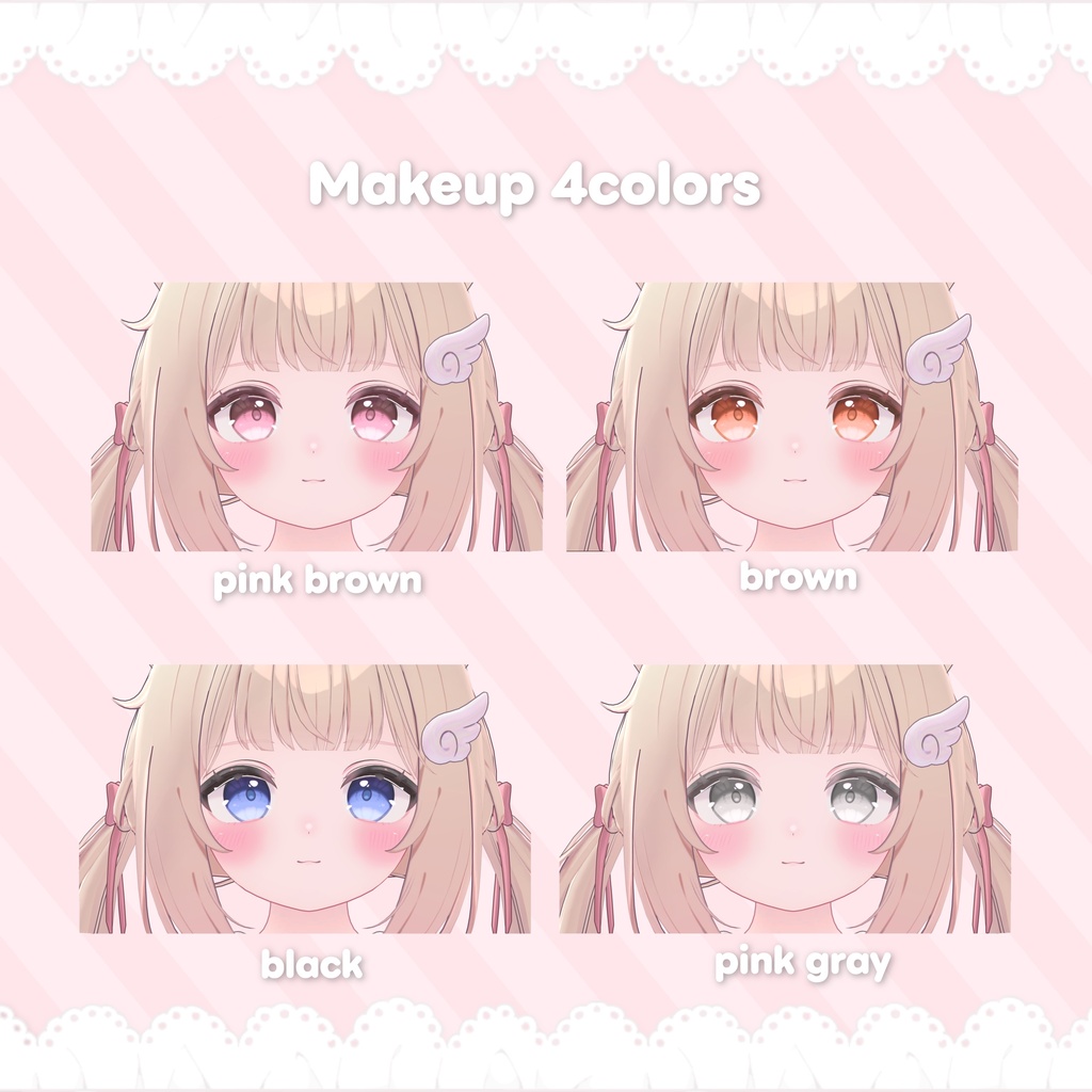 【Chiffon対応】Mochix2Eye&Makeup texture+Face animation