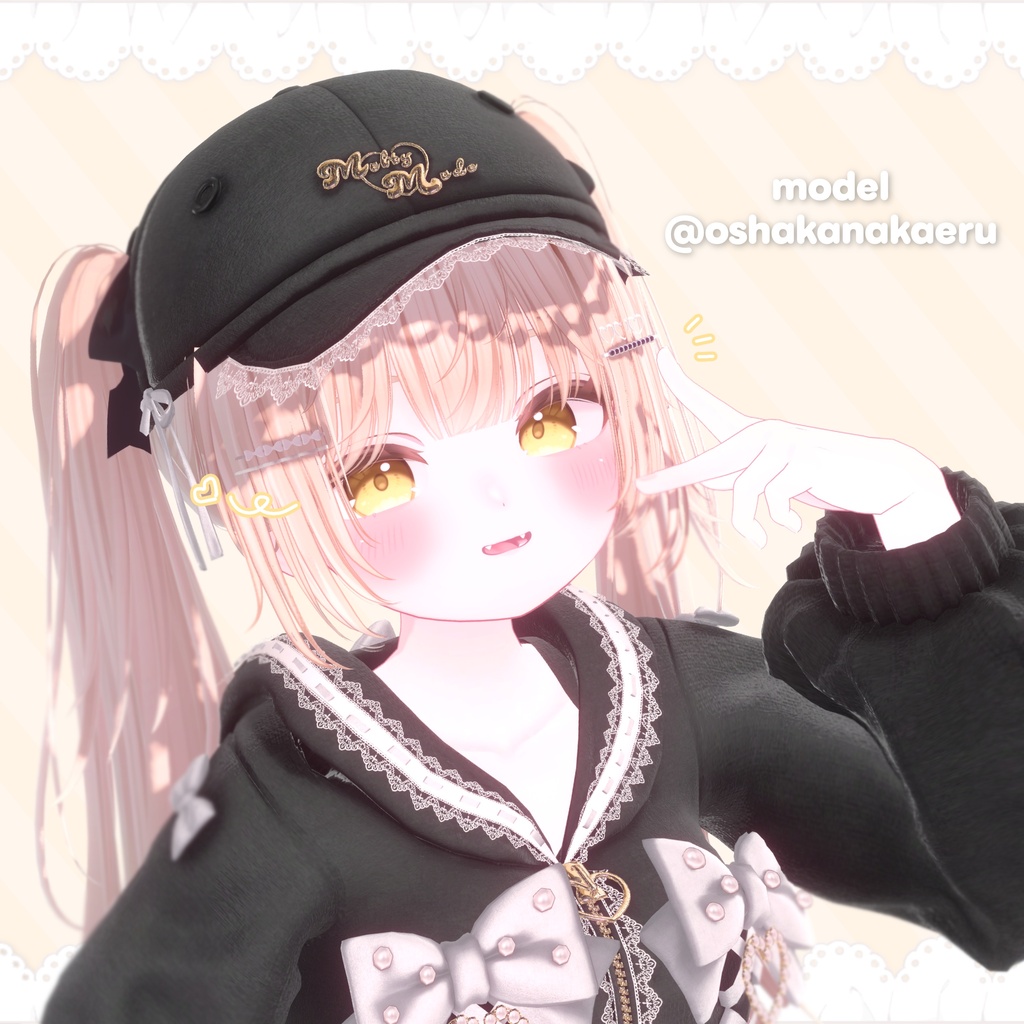【Chiffon対応】Mochix2Eye&Makeup texture+Face animation