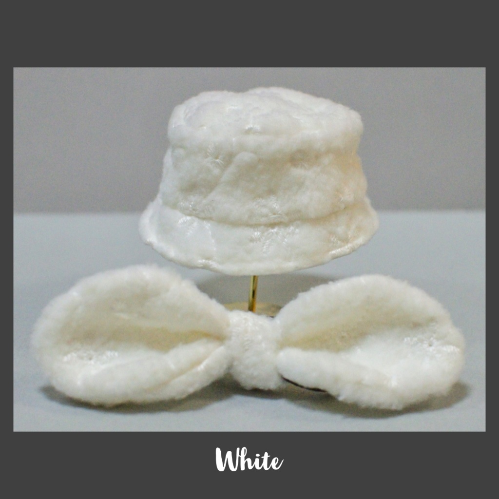 フリースバケットハット/リボン