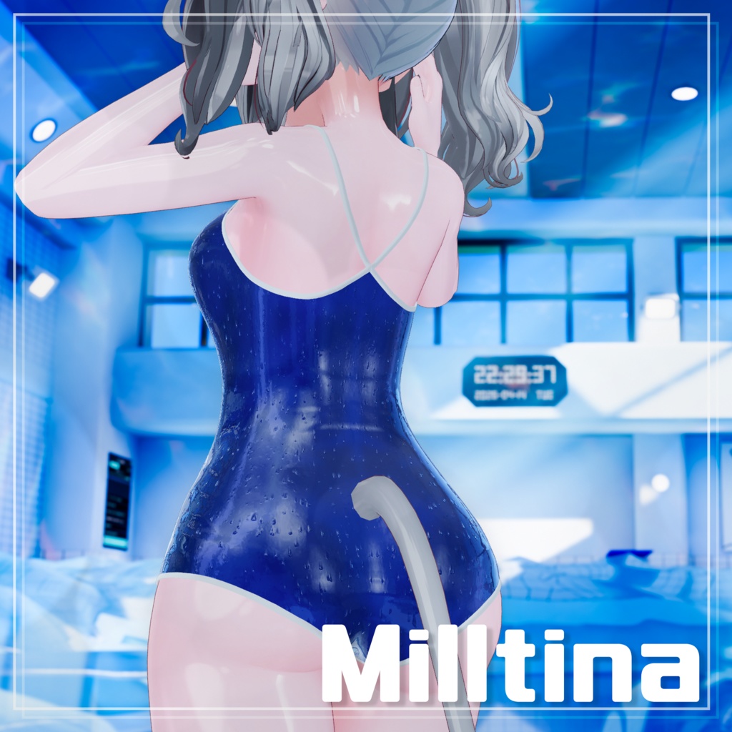 【15アバター対応】超質感! School Dream 濡れ感×スクール水着