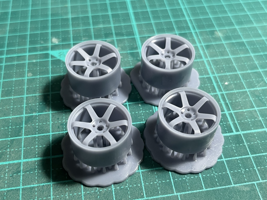 1/24 自作ホイールTE37SAGA 18インチ