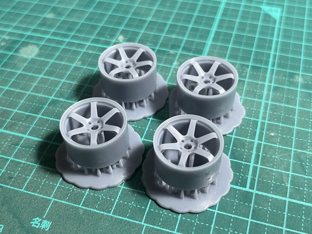 1/24 自作ホイールTE37SAGA 18インチ
