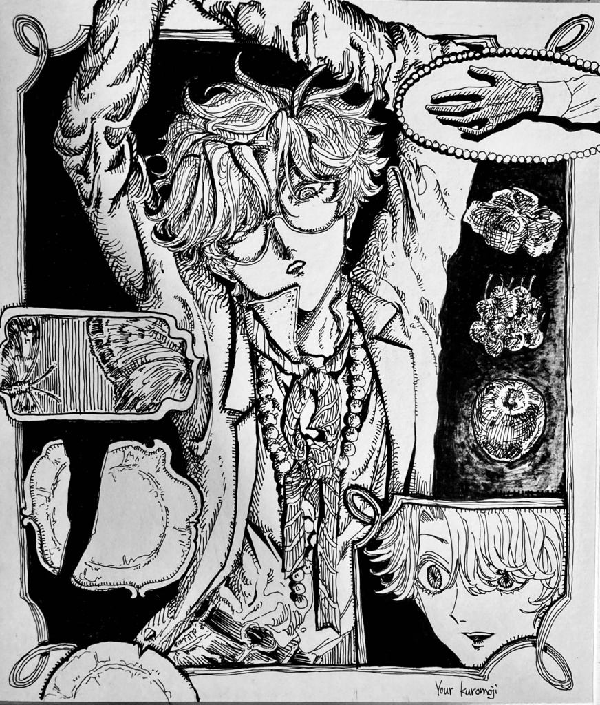 【原画色紙】囚われた血縁