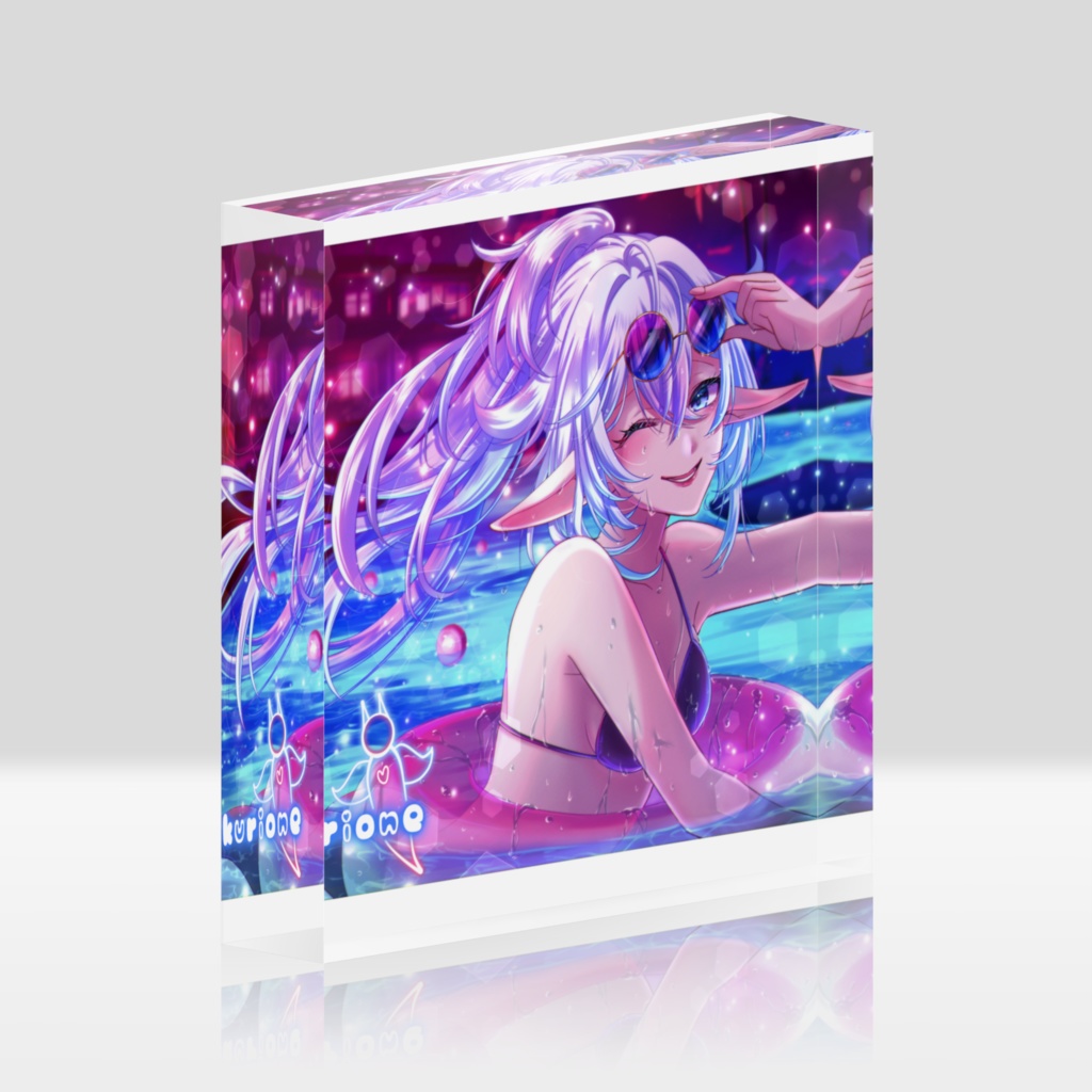 セクシー水着Ｖｅｒアクリルブロック100×100