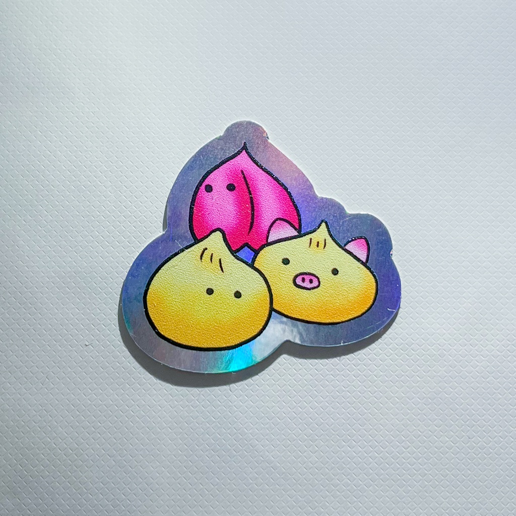 点心達ステッカー