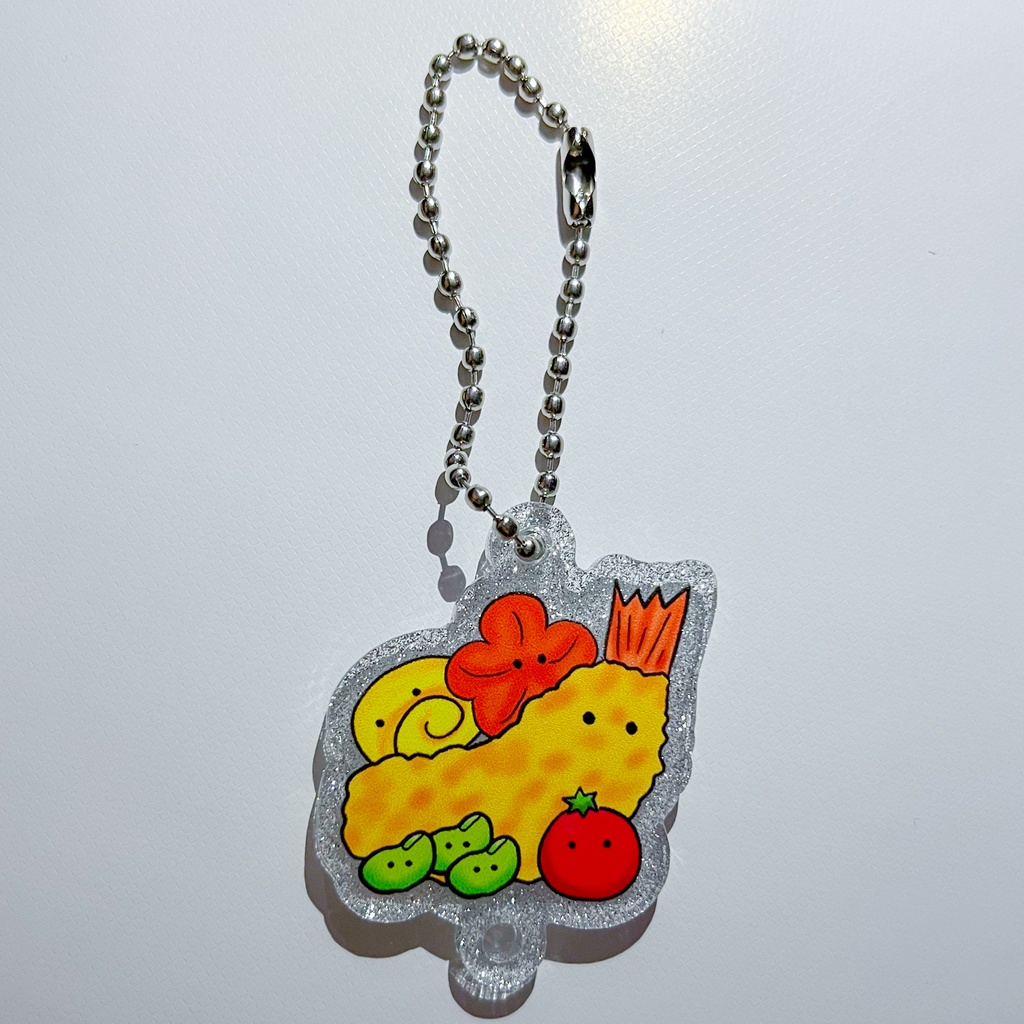 エビフライ達つながるアクリルキーホルダー