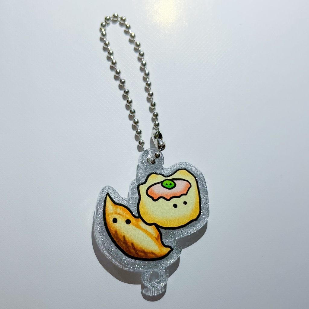 ギョーザ達つながるアクリルキーホルダー