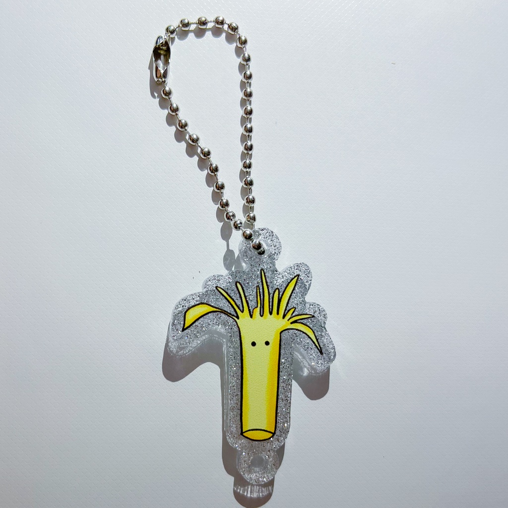 さけるチーズつながるアクリルキーホルダー