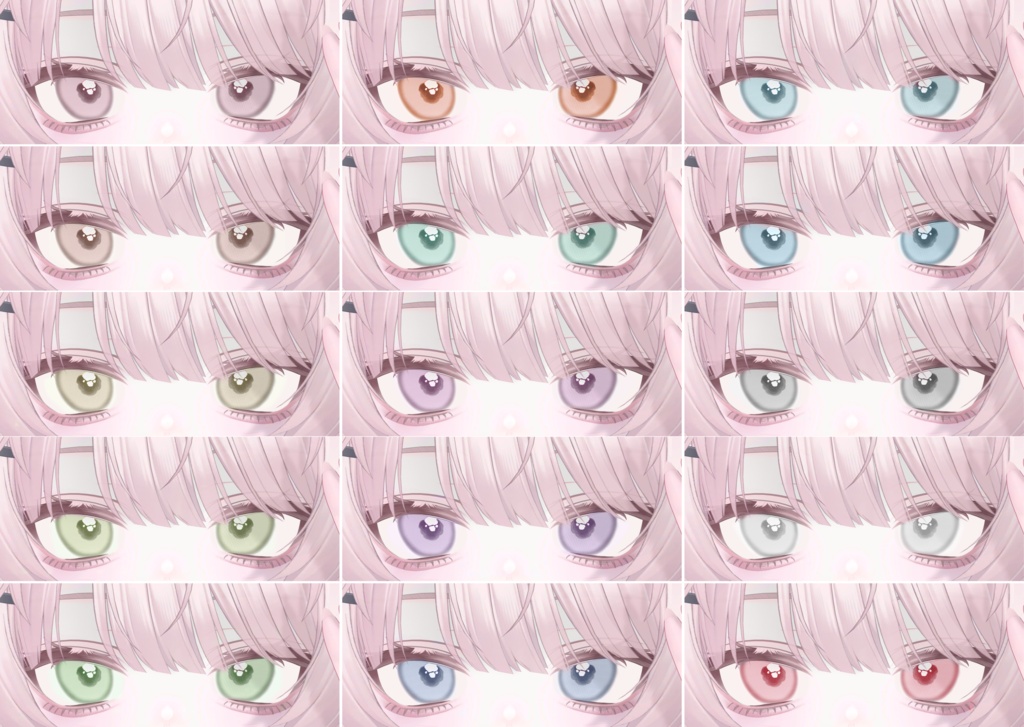 【ミルフィ対応】Okome03 Make&Eye&Body textures.
