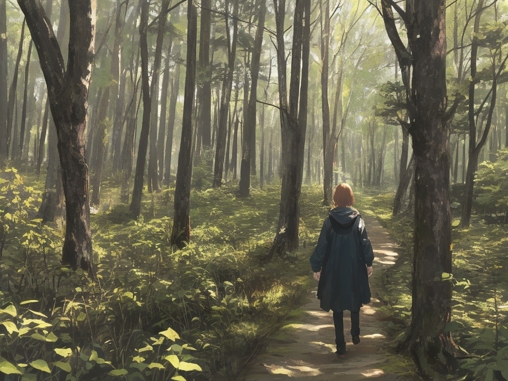 森の中を散歩　walk in the forest