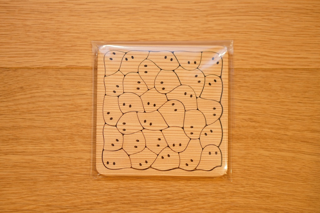 おばけパズル3030(熊本小国杉 無垢材3mm厚)