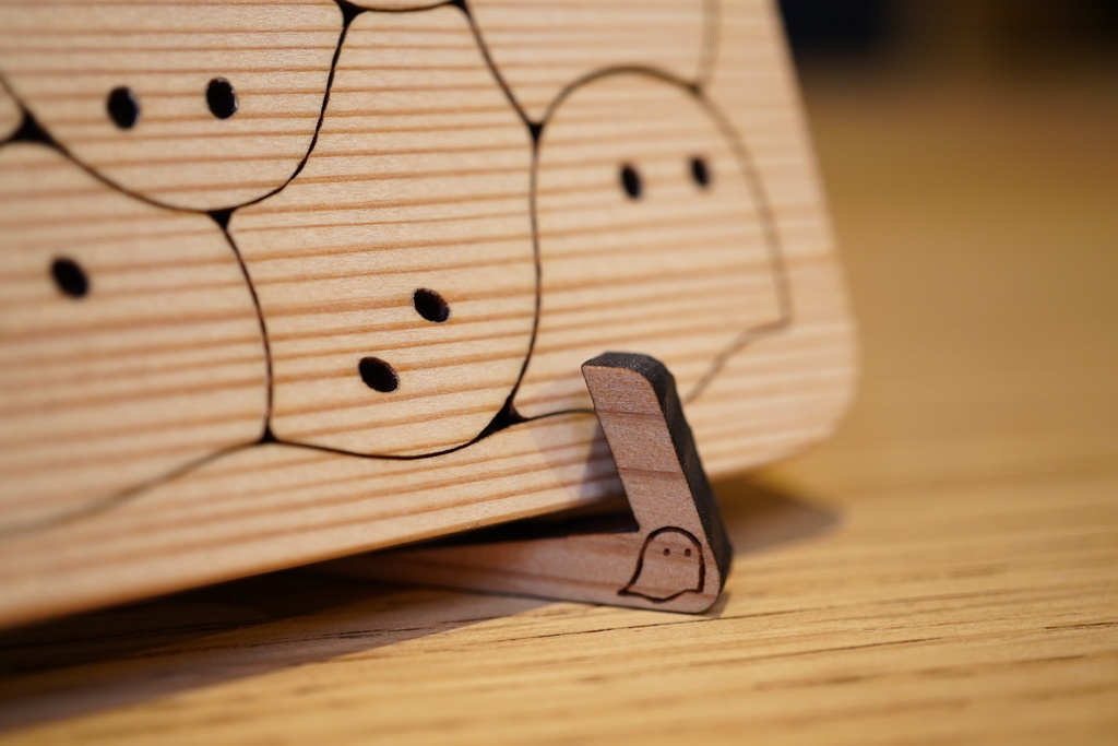 おばけパズル3030(熊本小国杉 無垢材3mm厚)