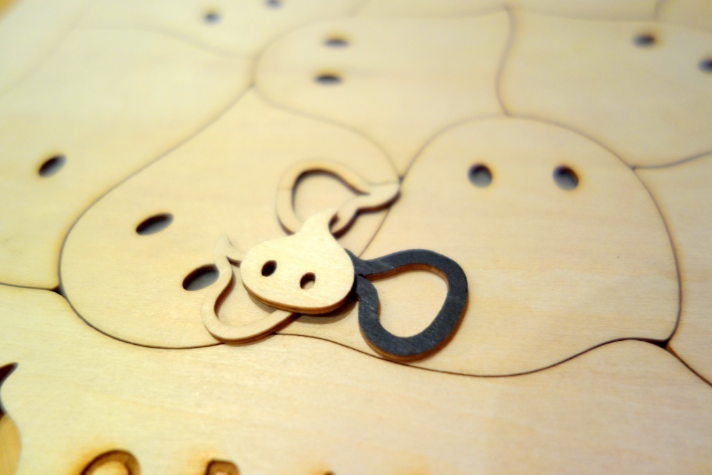 【完売】目の光るおばけパズル LOT201810 No.5