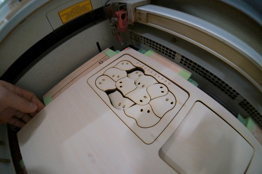 はがきサイズ おばけパズル (シナ合板4mm厚)