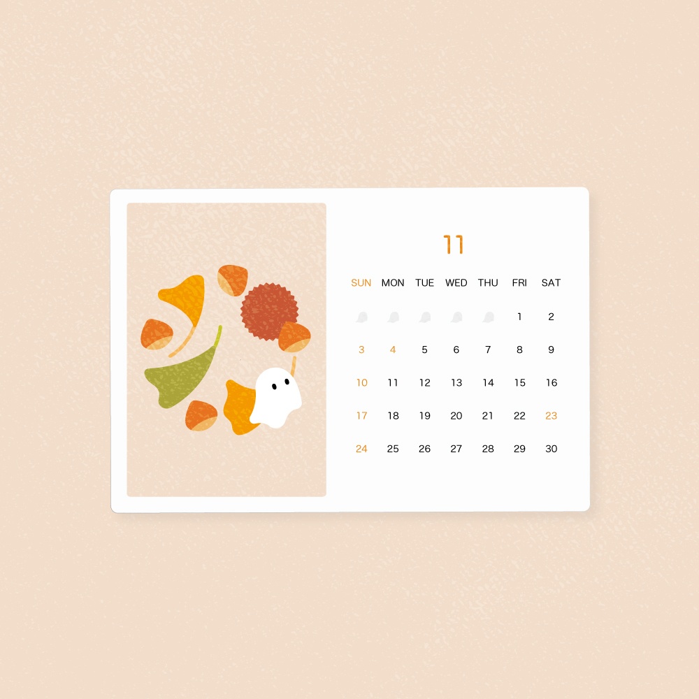 【完売】おばけパズルのカレンダーセット 2024(8〜12月)