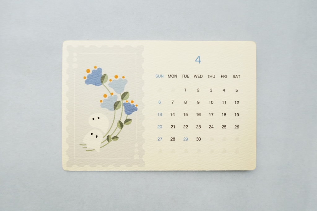 おばけパズルのカレンダー 2025