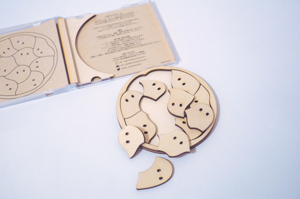 おばけパズルSARA(シナ合板4mm厚)