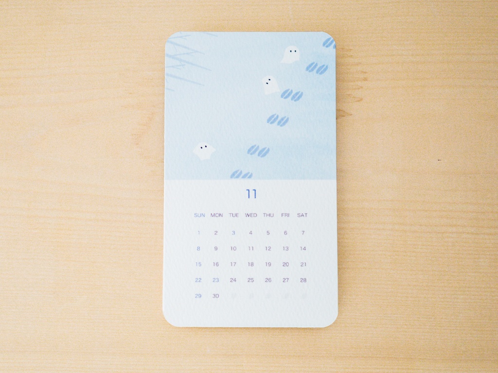 おばけパズルのカレンダー 2026