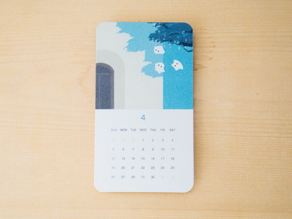 おばけパズルのカレンダー 2026