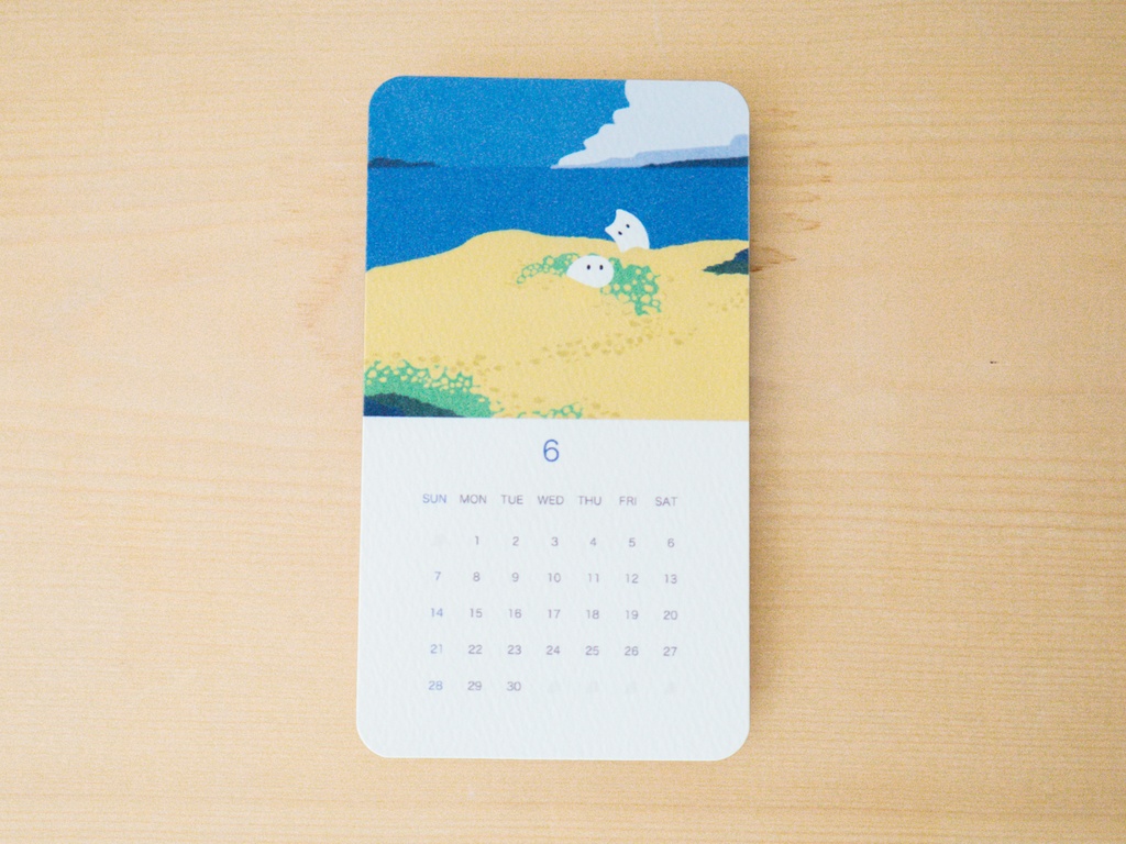 おばけパズルのカレンダー 2026