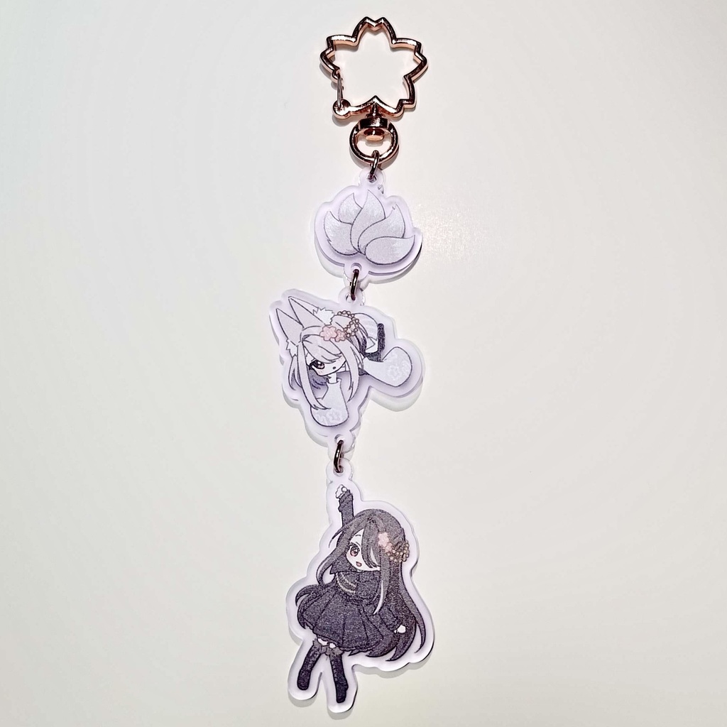 受注【御倉ミケ】ぶら下がりアクリルキーホルダー【2周年記念】生産