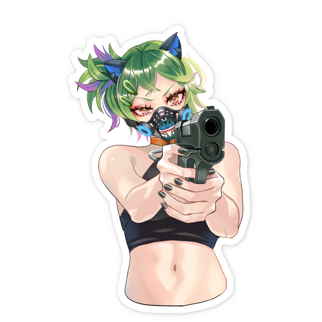 ハンズアップステッカー