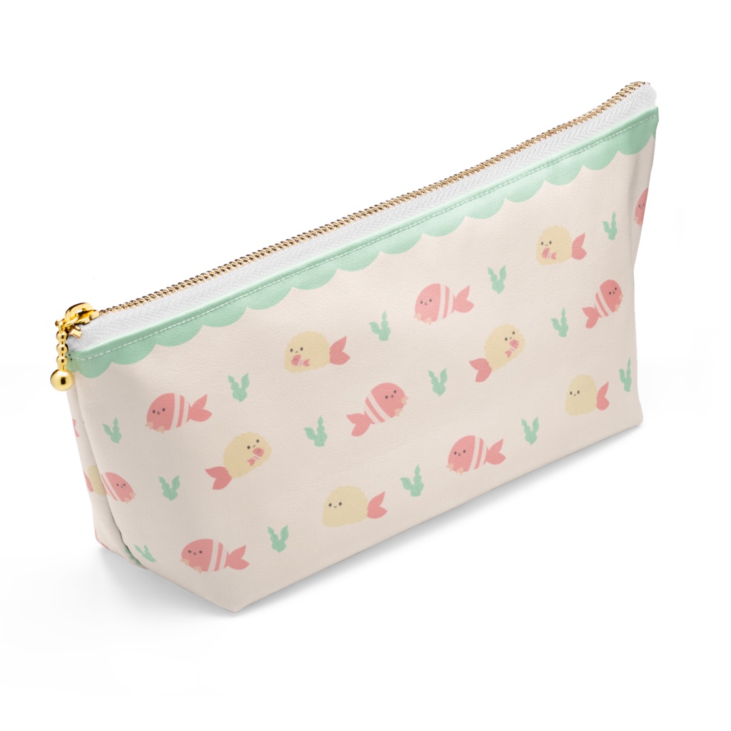 えびとエビフライのポーチ