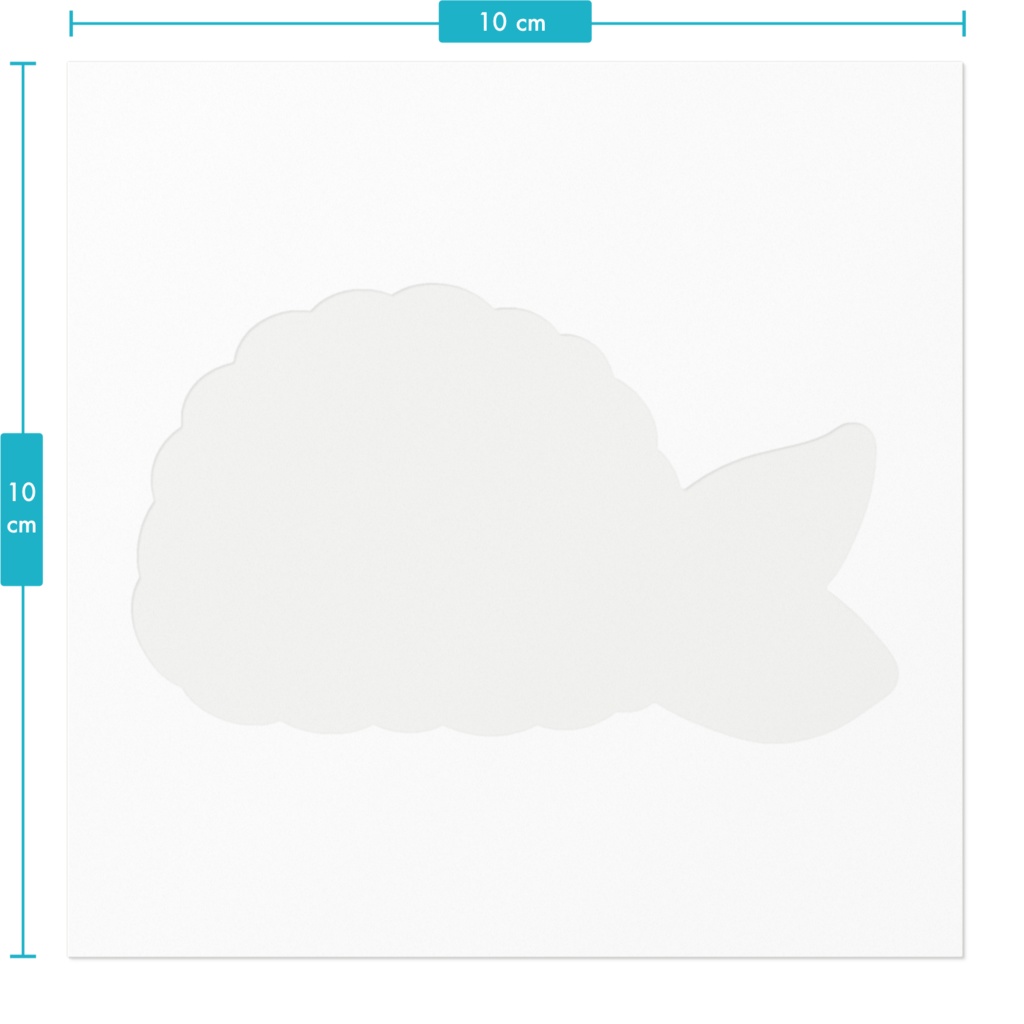 えびとエビフライのステッカー