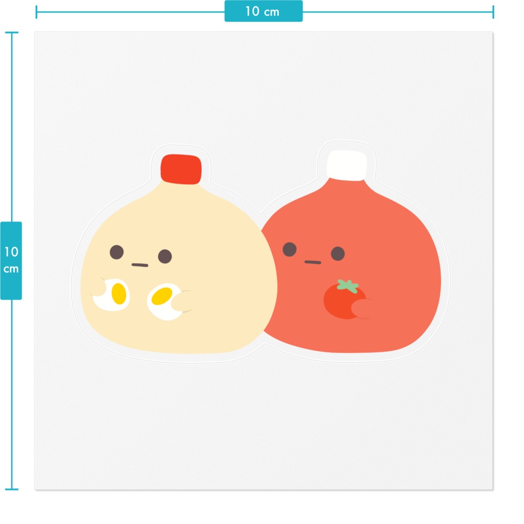 マヨネーズとケチャップのステッカー