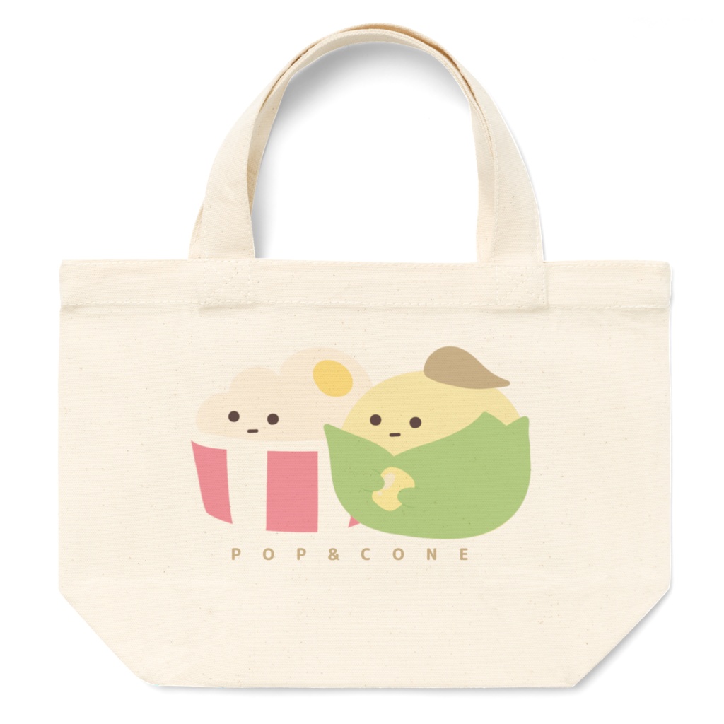 とうもろこしとポップコーンのトートバッグ