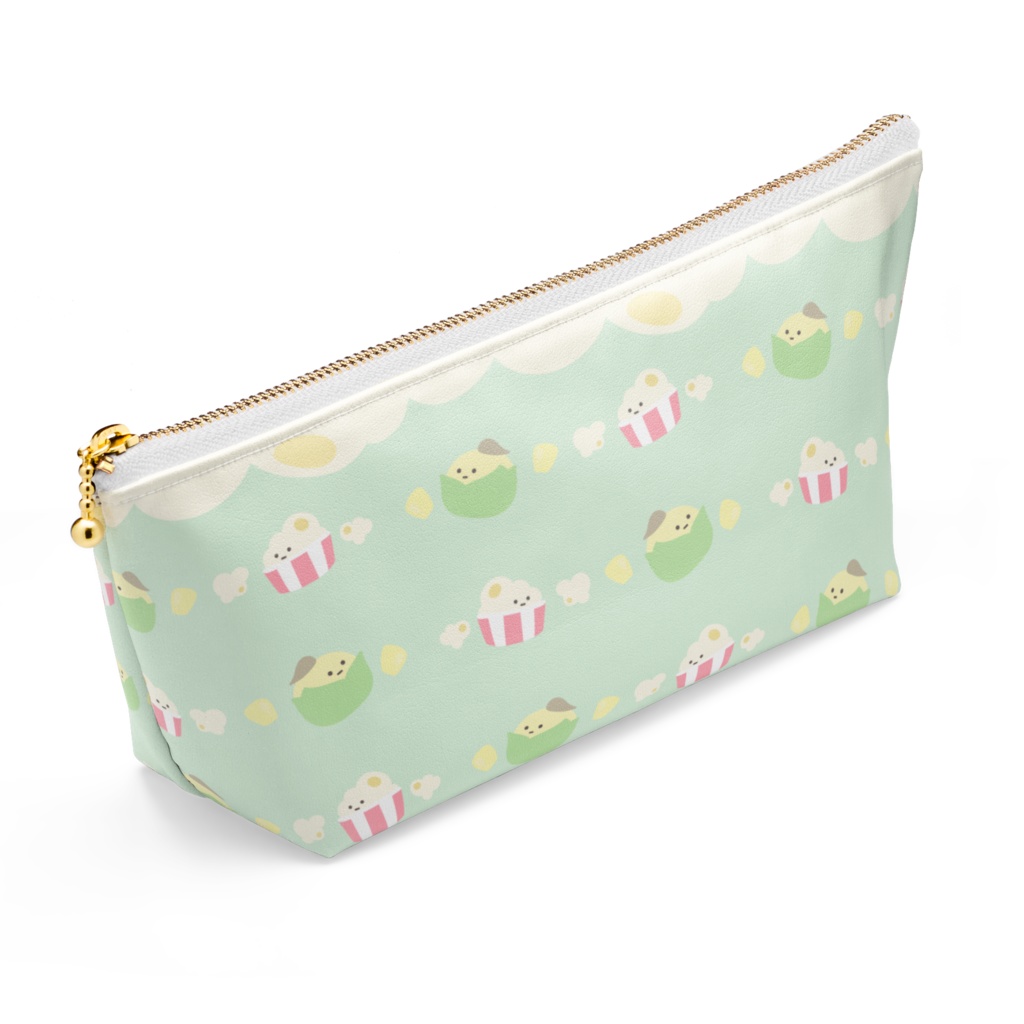 とうもろこしとポップコーンのポーチ