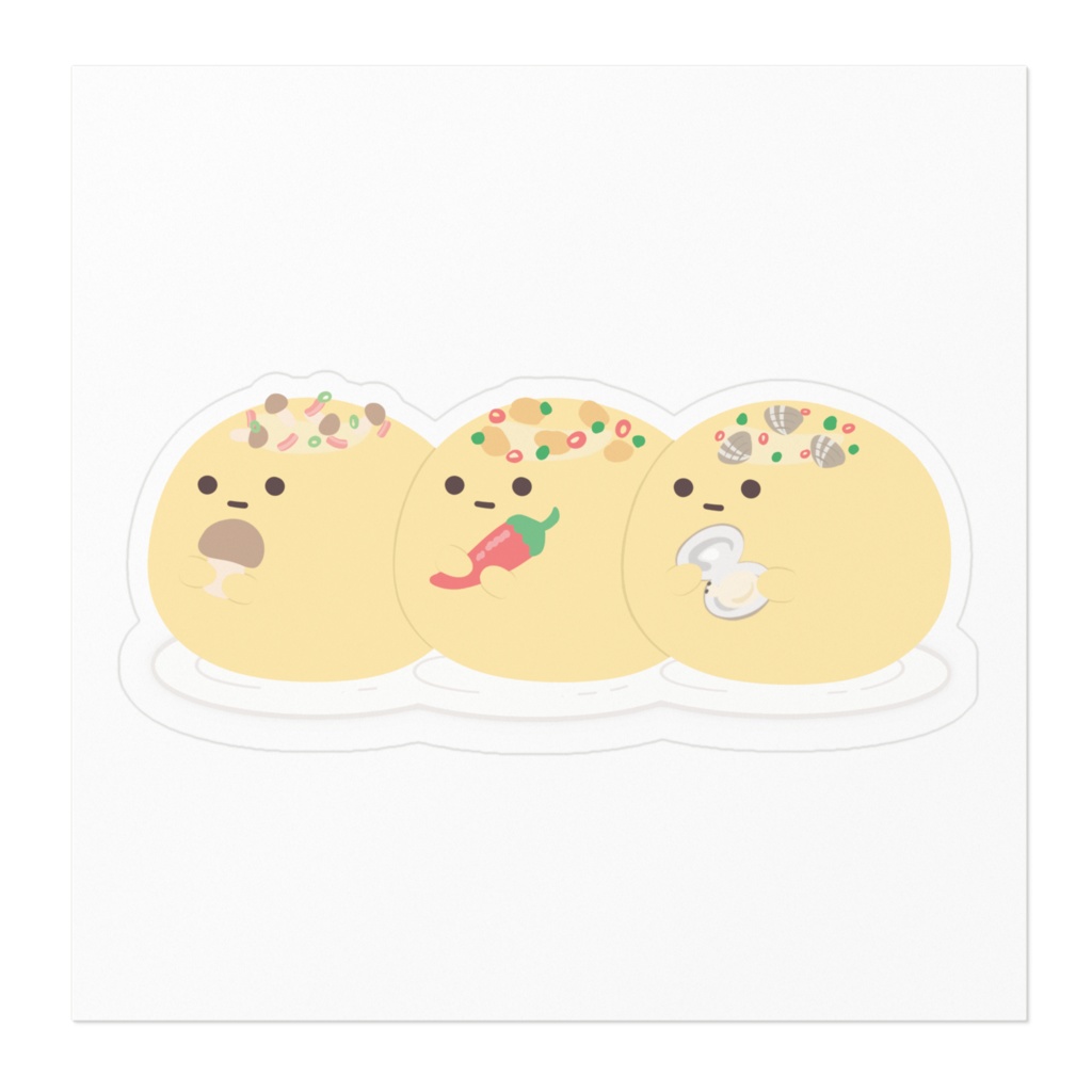 オイルパスタのステッカー