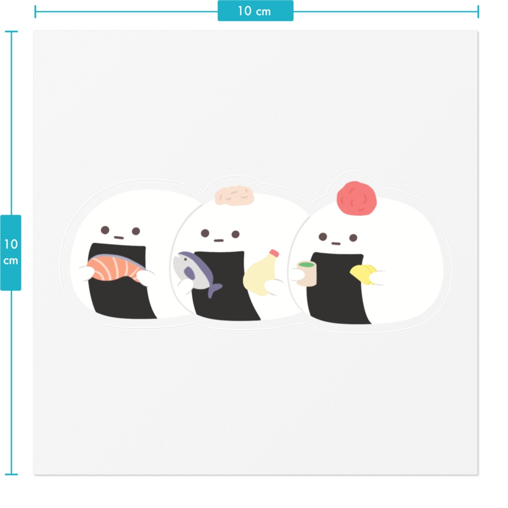 おにぎりのステッカー