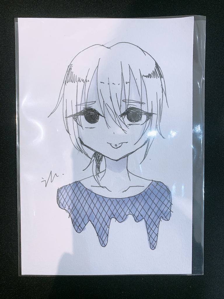 ドローイング「んべ」