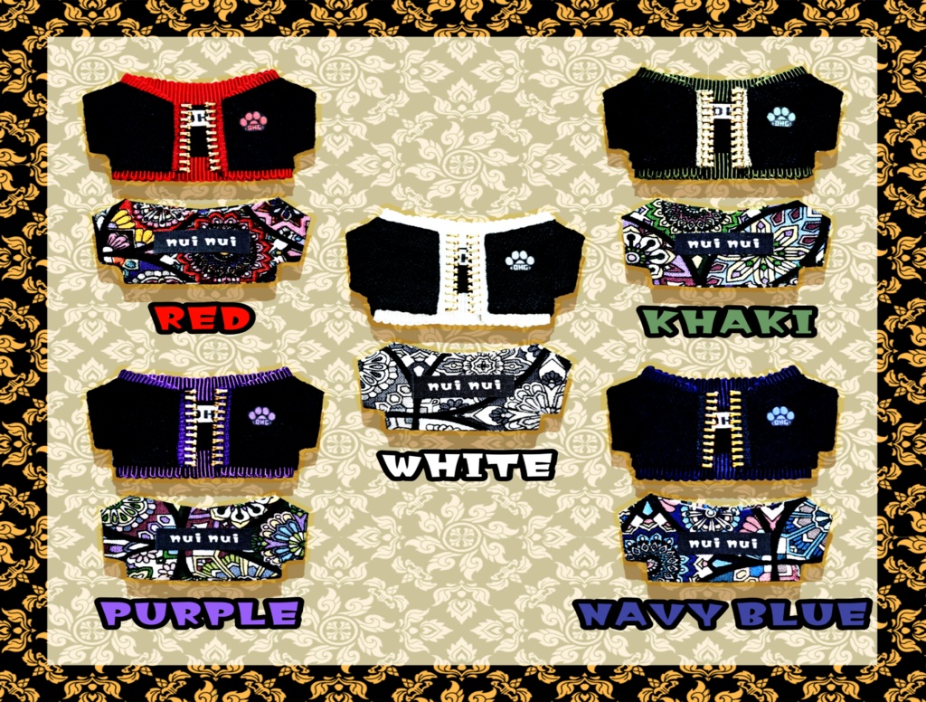 【ちびぐるみサイズ】カラフルジャケット+Tシャツセット