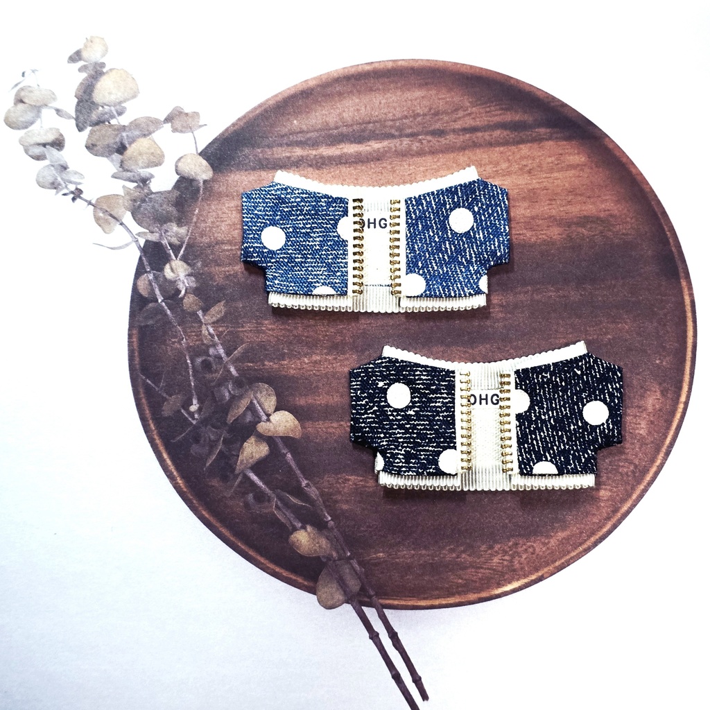 【ちびぐるみサイズ】ドットデニムジャケット