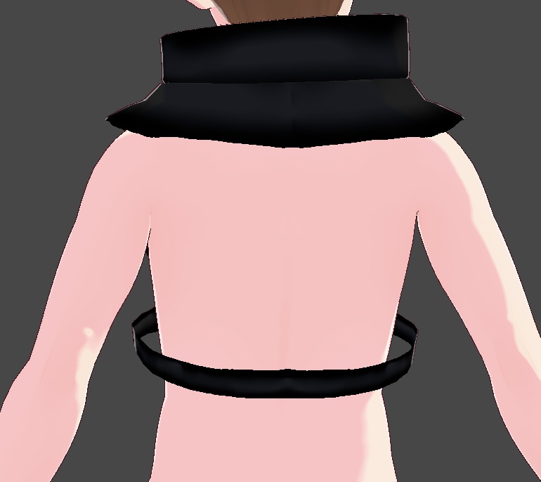 Vroid Backless High Neck Top