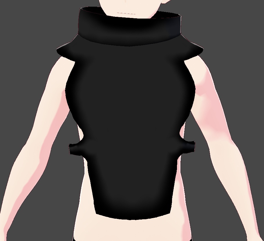 Vroid Backless High Neck Top