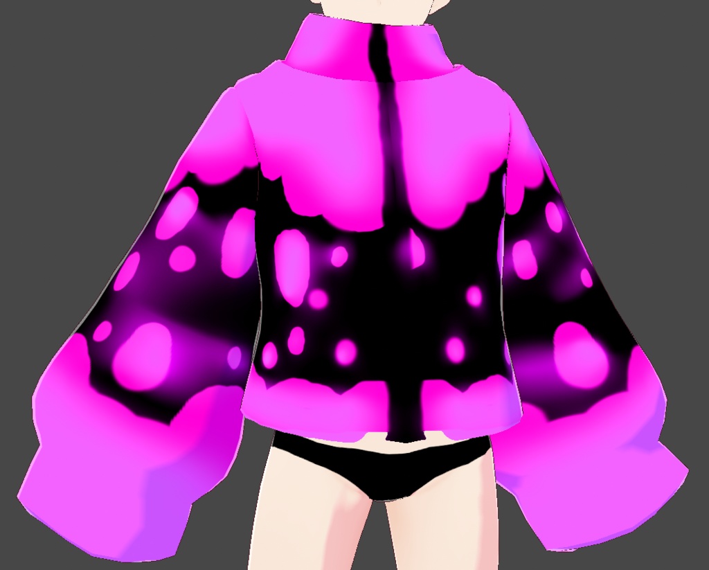 Vroid Neon Puffer Jacket