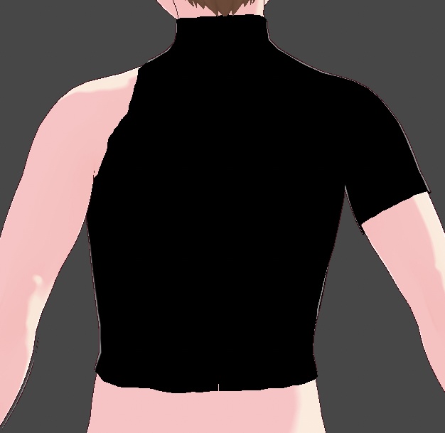 Vroid Sleeve Cut Out Crop Top