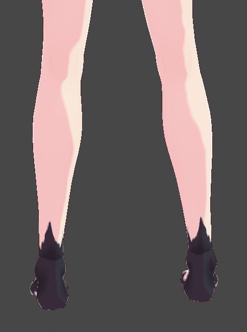 Vroid Black Ripped Socks